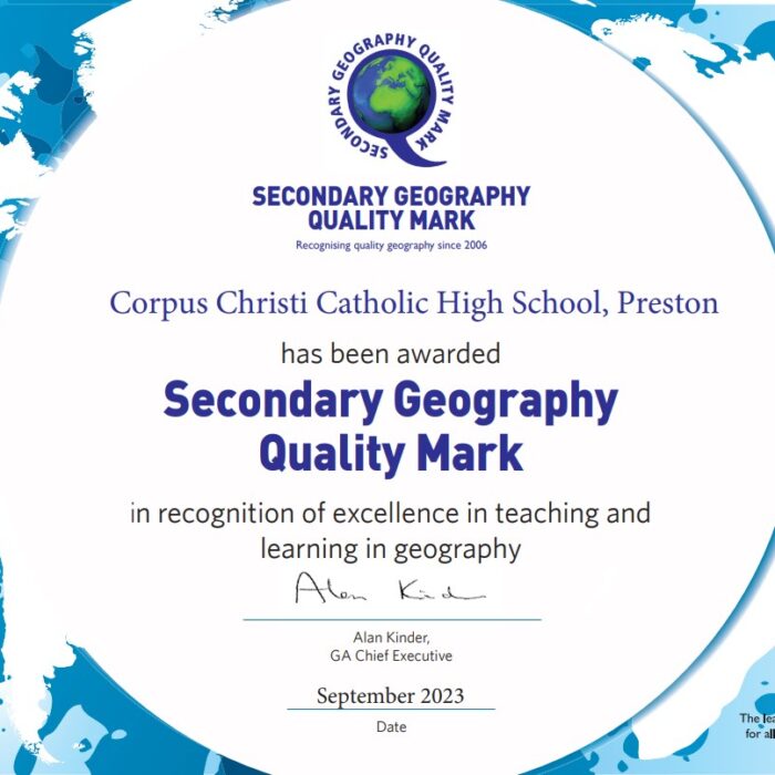 Recognition for excellence in Geography